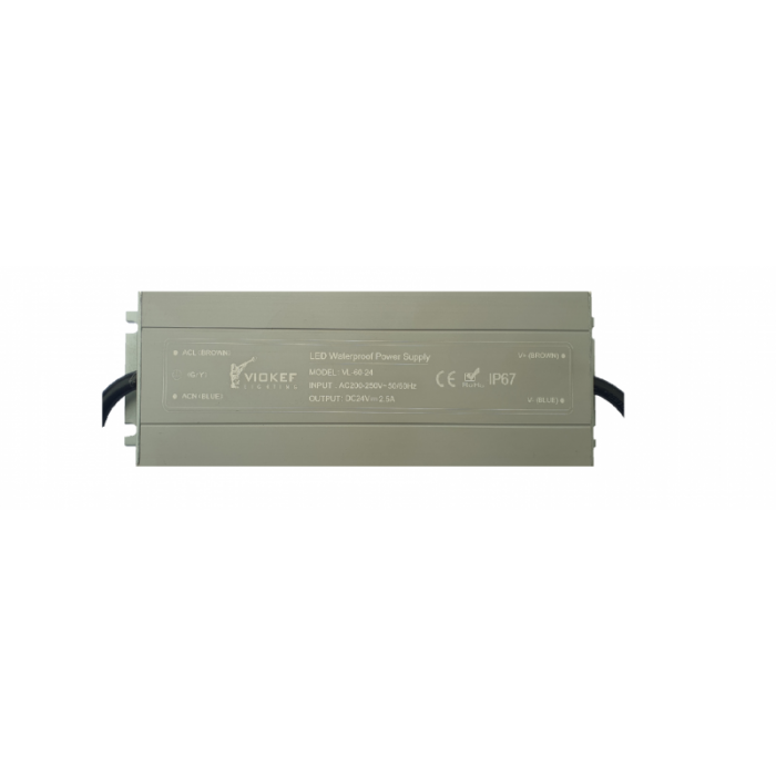 Power supply 24VDC 60W IP67 On-Off