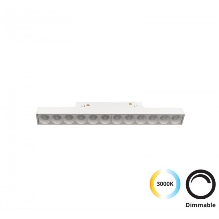 Linear Antiglare Λευκό L:245 Magnetic (dimmable)