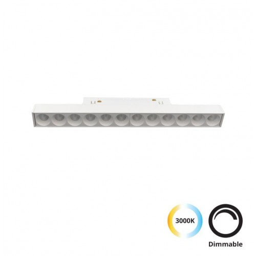 Linear Antiglare Λευκό L:245 Magnetic (dimmable)