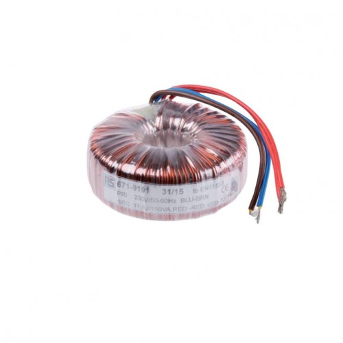 Toroidal Transformer 230-12Vac, 100Va