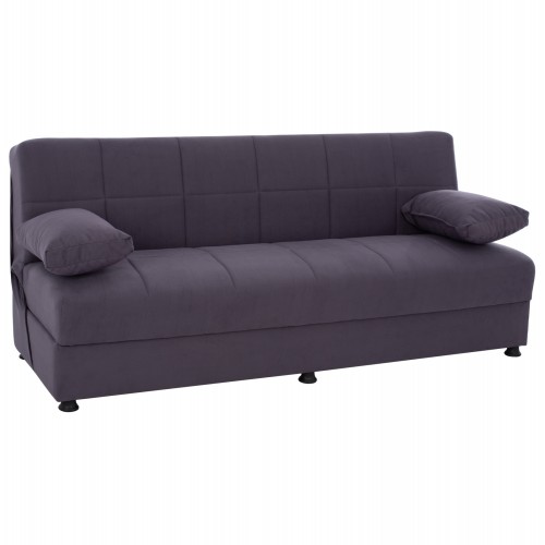 Καναπές κρεβάτι 3θ με ύφασμα σε γκρι απόχρωση 192x74x82 εκ.