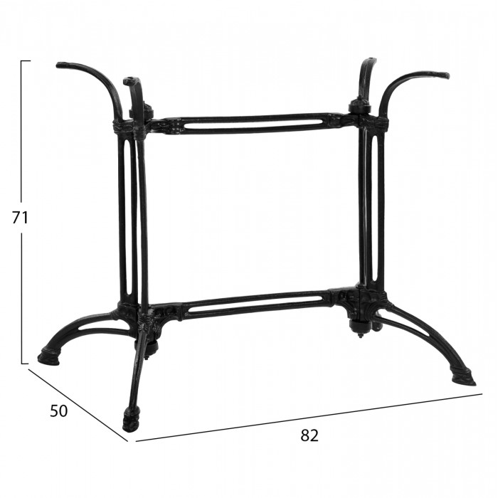 ΒΑΣΗ ΑΠΟ ΜΑΝΤΕΜΙ ΔΙΣΤΗΛΗ ΣΕ ΜΑΥΡΟ ΧΡΩΜΑ 88X48X71