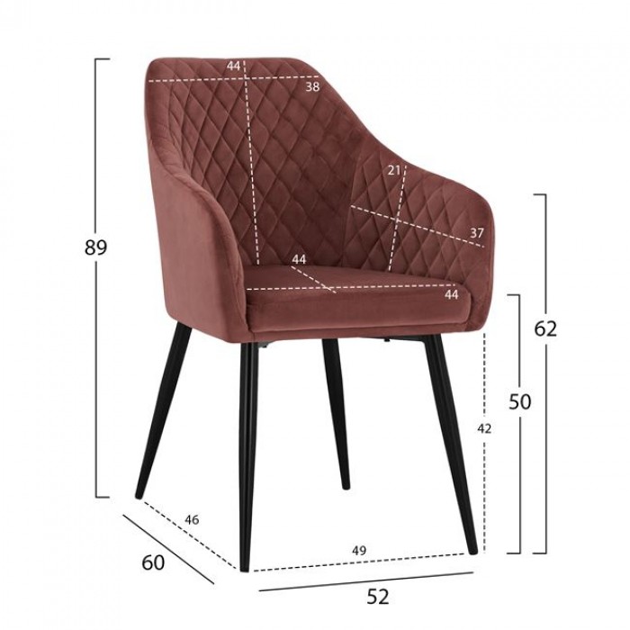 ΠΟΛΥΘΡΟΝΑΚΙ ΜΕ ΒΕΛΟΥΔΟ ΣΑΠΙΟ ΜΗΛΟ 57,5x57,5x90,5Υεκ.