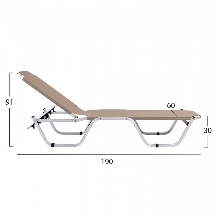 ΞΑΠΛΩΣΤΡΑ ΕΠΑΓΓΕΛΜΑΤΙΚΗ ΑΛΟΥΜΙΝΙΟΥ MOKA 60x190x30-91Yεκ.