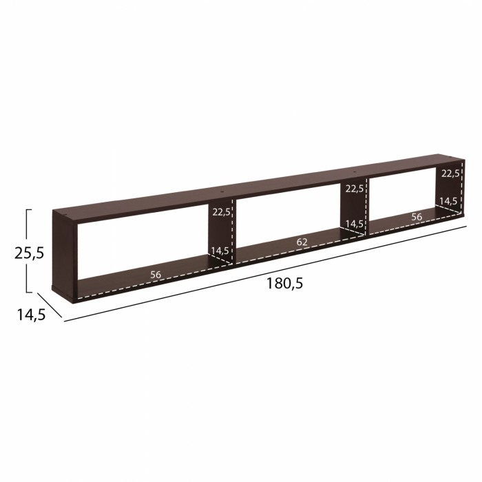 ΣΥΝΘΕΣΗ ΤΗΛΕΟΡΑΣΗΣ CHARLIZE WENGE HM2253.01 180,5x32x155,5 εκ.