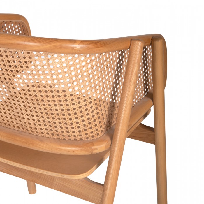 ΠΟΛΥΘΡΟΝΑ KENLEE HM9872 ΦΡΑΞΙΝΟΣ ΚΑΙ ΦΥΣΙΚΟ RATTAN RATTAN ΣΕ ΦΥΣΙΚΟ 57,5x55x81Yεκ.