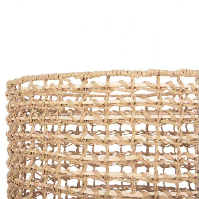 ΕΠΙΔΑΠΕΔΙΟ ΦΩΤΙΣΤΙΚΟ HM4351 RUBBERWOOD-RATTAN-PAPER ROPE ΣΕ ΦΥΣΙΚΟ Φ39x149Υεκ.