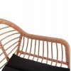 ΣΚΑΜΠΟ ΜΠΑΡ ΨΗΛΟ ALLEGRA HM5640.11 ΜΠΕΖ P.E. RATTAN-ΜΑΥΡΟ ΜΕΤΑΛΛΟ 54x55x108Υεκ.