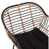 ΠΟΛΥΘΡΟΝΑ ALLEGRA HM5663.11 ΜΕΤΑΛ.ΣΚΕΛΕΤΟΣ-P.E.RATTAN ΜΠΕΖ-ΜΑΥΡΟ 58x59x81Υεκ