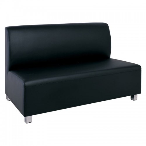 Καναπές 2-θέσιος Pu Μαύρο 130x71x88 cm