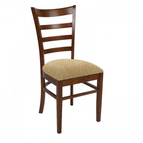 Καρέκλα Καρυδί/Ύφ.Μπεζ