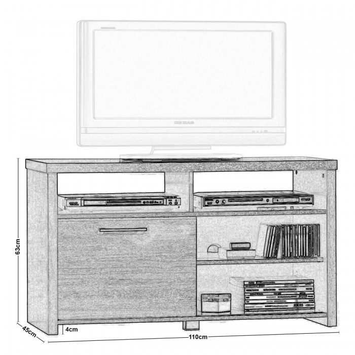 Έπιπλο TV 110x45x63 Sonoma Oak