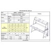 ΓΡΑΦΕΙΟ Η/Υ 2-Συρτ/2-Ράφια 120x48x73/137cm Μεταλ.Μαύρο/Φυσικό