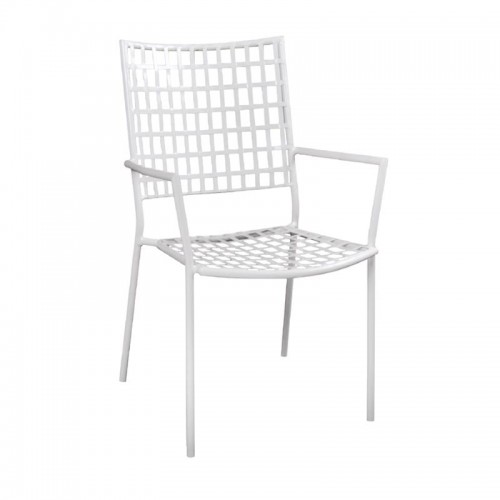 Καρέκλα μεταλλική λευκή
