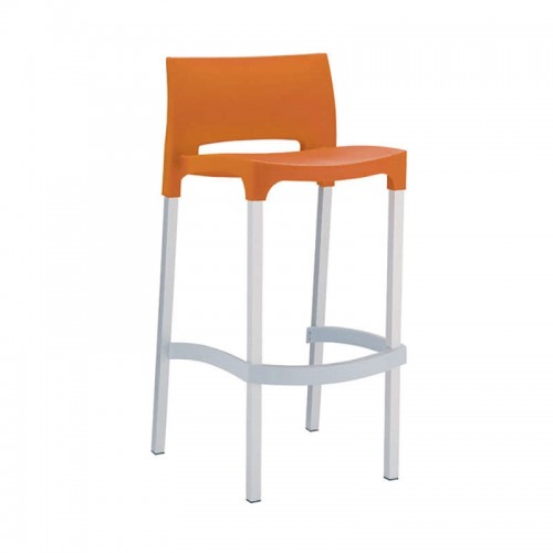 Σκαμπώ bar Gio 75 orange 39x45x96cm