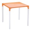 Τραπέζι Mango Alu orange 72x72x72