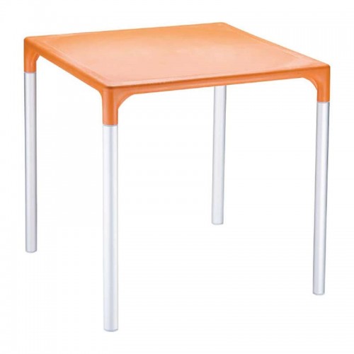 Τραπέζι Mango Alu orange 72x72x72