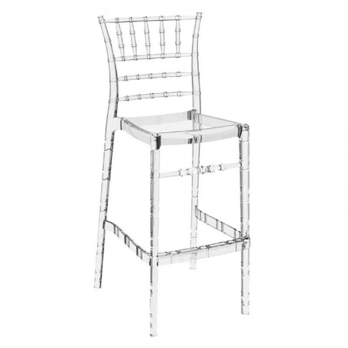 Σκαμπώ Chiavari clear tranasparent 75cm