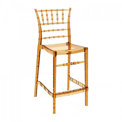 Σκαμπώ Chiavari amber transparent 47x51x103cm