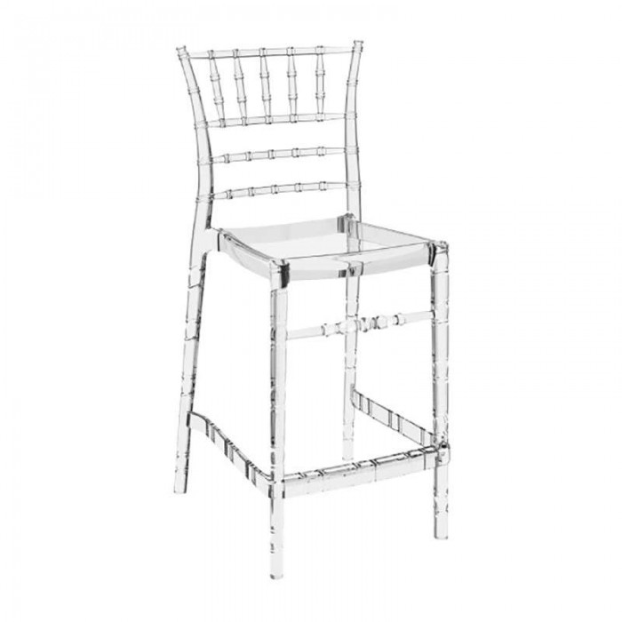 Σκαμπώ Chiavari clear transparent 65cm