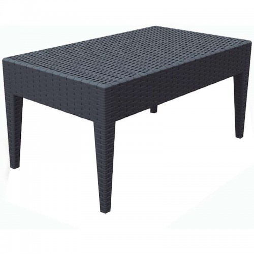 Τραπεζάκι Miami lounge dark grey 92x53x45