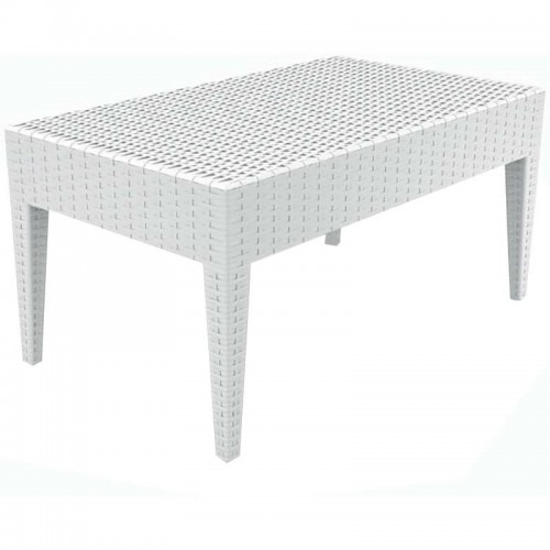 Τραπεζάκι Miami lounge white 92x53x45