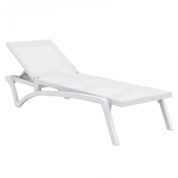 Ξαπλώστρα Pacific white/white 193x68x35εκ