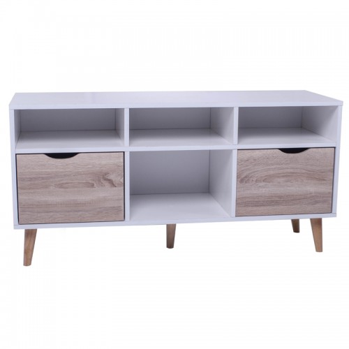 ΕΠΙΠΛΟ TV WHITE/S.OAK 117Χ39X53εκ.