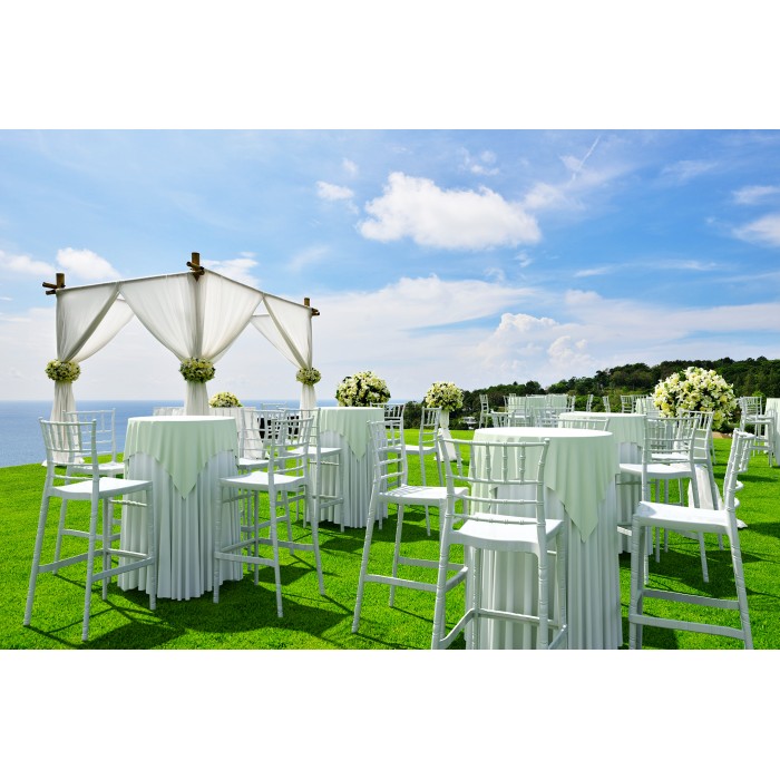 Σκαμπώ Chiavari white glossy 75cm