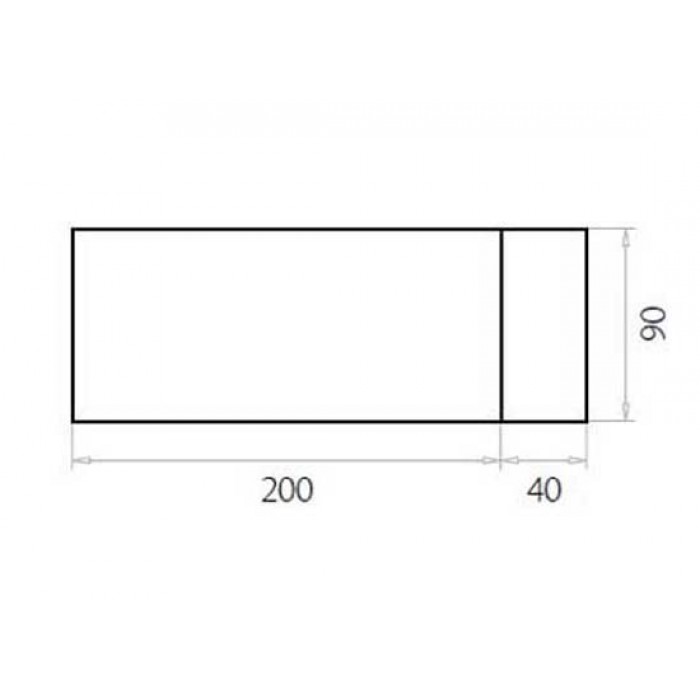 Γραφείο σε λιτή γραμμή 240x90cm