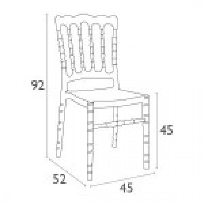 Καρέκλα Opera clear transparent